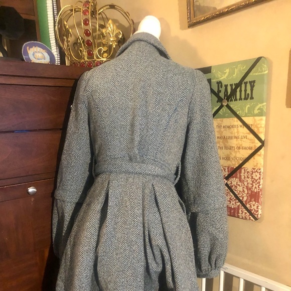 XOXO trench coat with lantern sleeves M - Picture 4 of 8